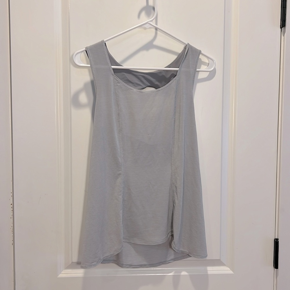 Lululemon Open Back Grey Tank